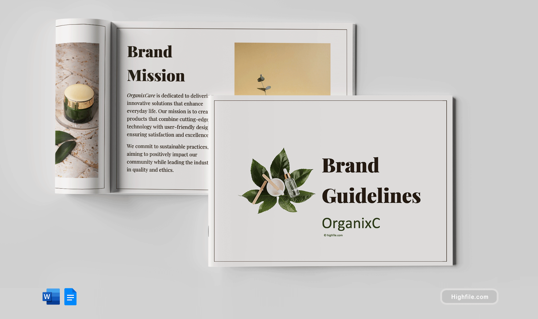 Brand Guidelines Template - Word, Google Docs