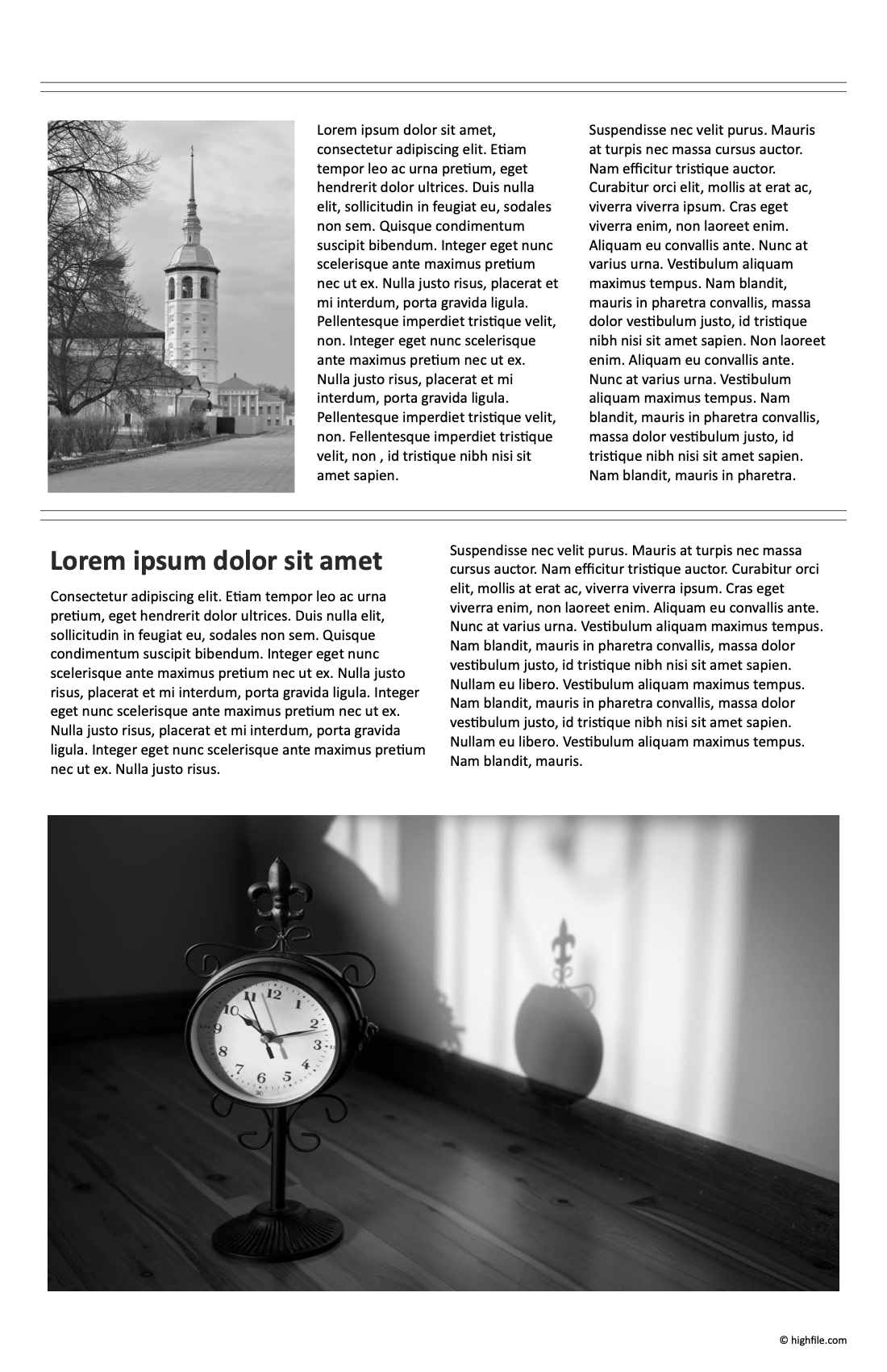 Gray and White Newspaper Article Template - Page 02