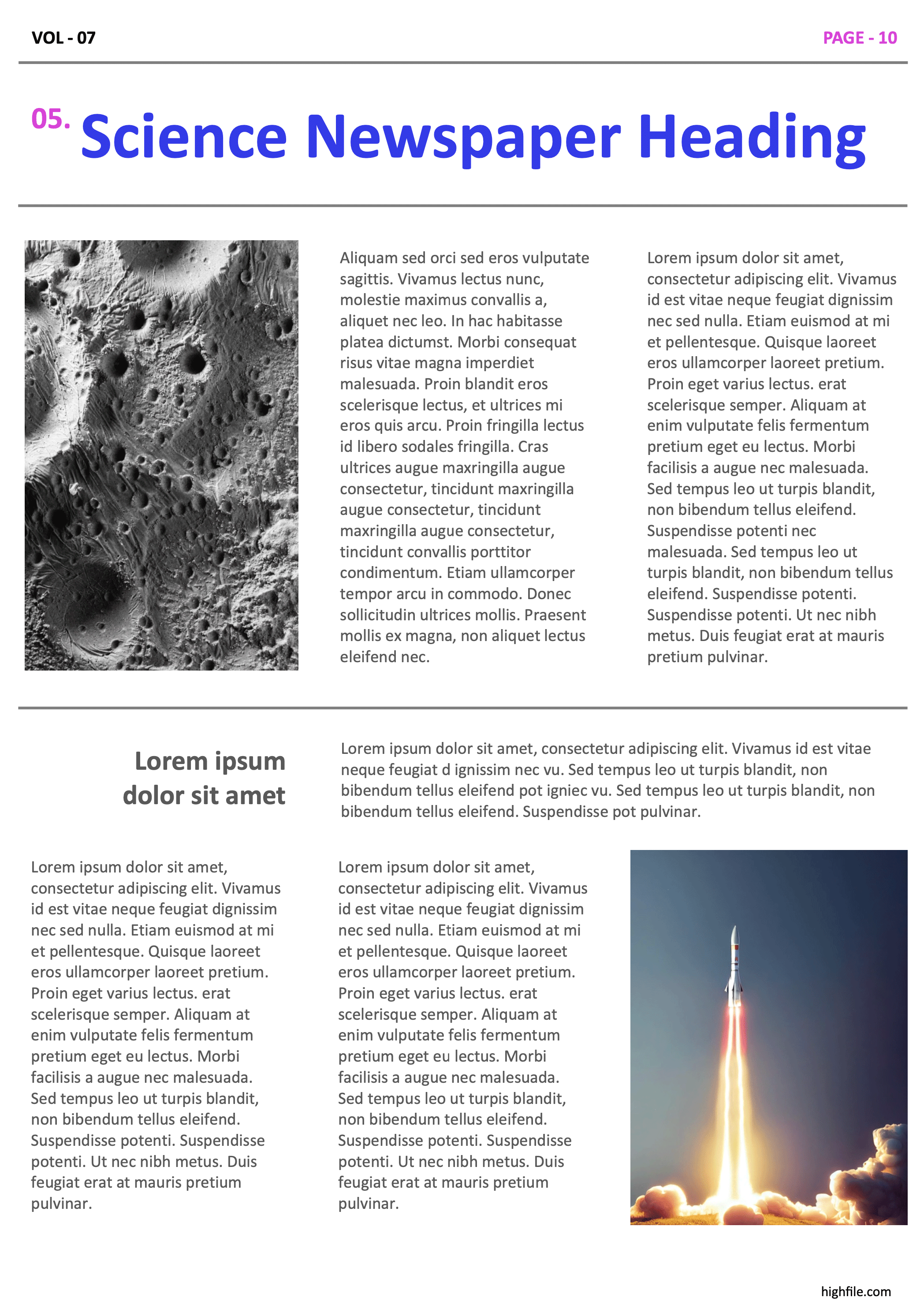 Scientific Newspaper Template - Page 10