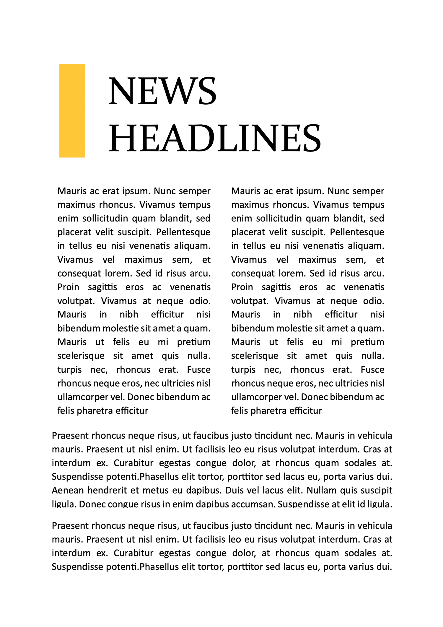 Black and Yellow Business Newspaper Template - Page 04