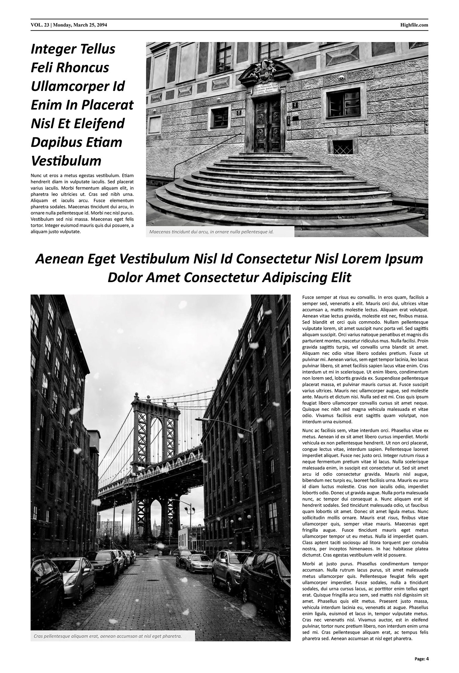 Blank Newspaper Template - Page 04
