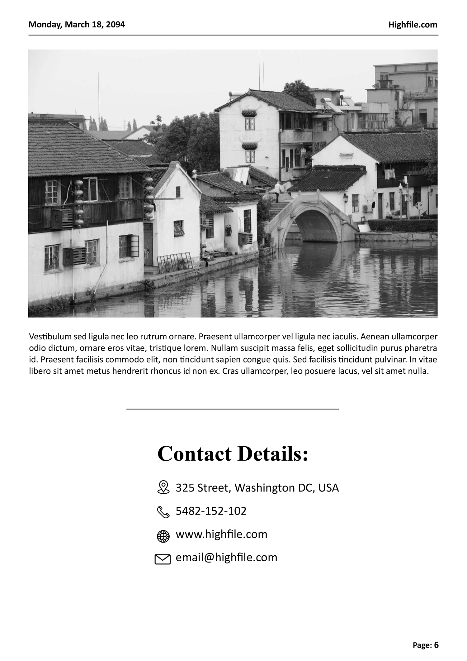 Classic Newspaper Article Template - Page 06