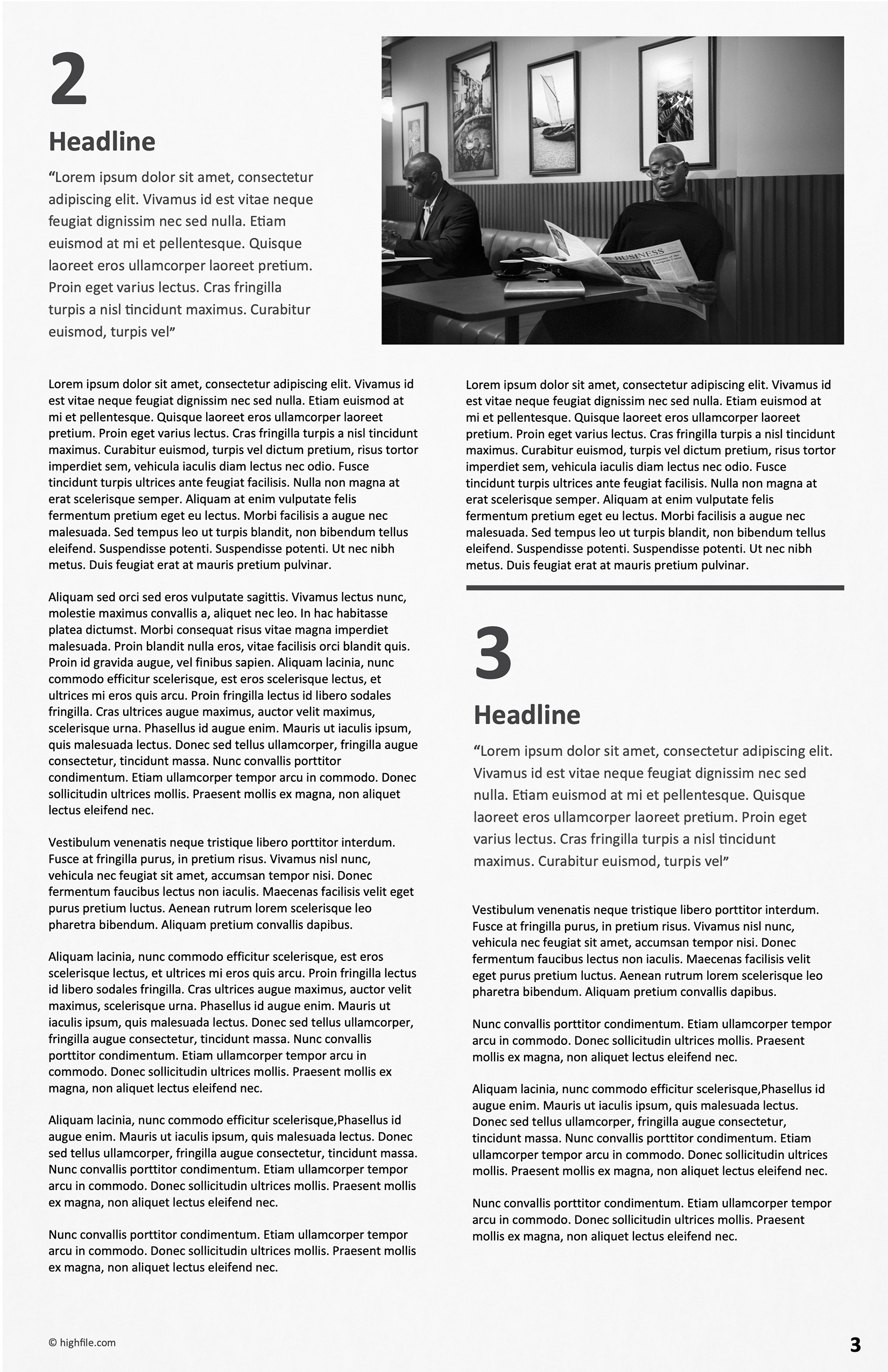 Classic Newspaper Template - Page 03