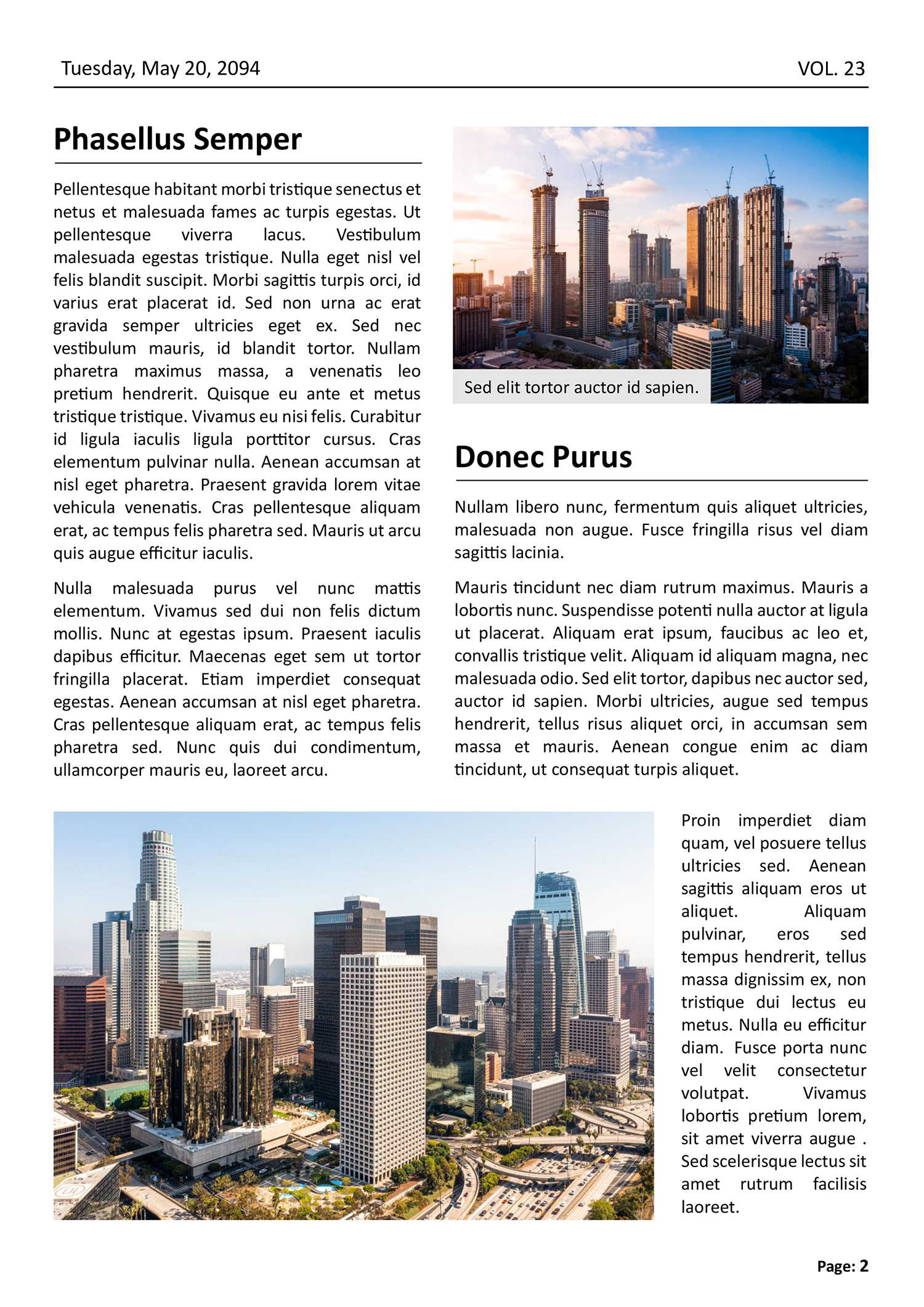 New York Times Newspaper Template - Page 02