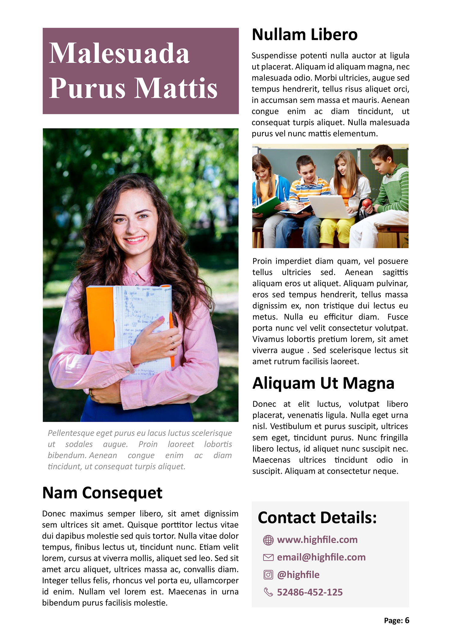 Newspaper Article Template for Elementary Students - Page 06