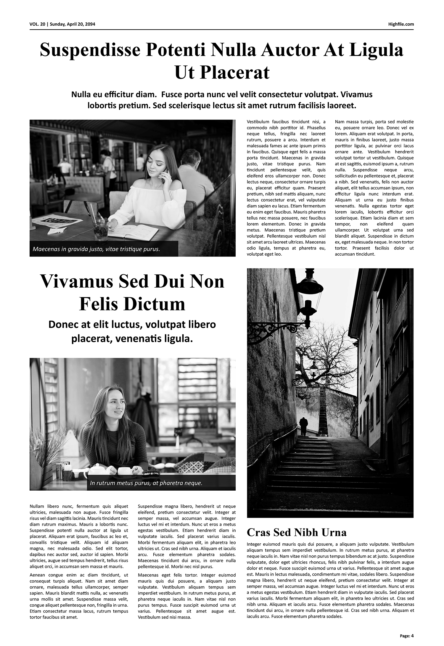 Newspaper Page Template - Page 04