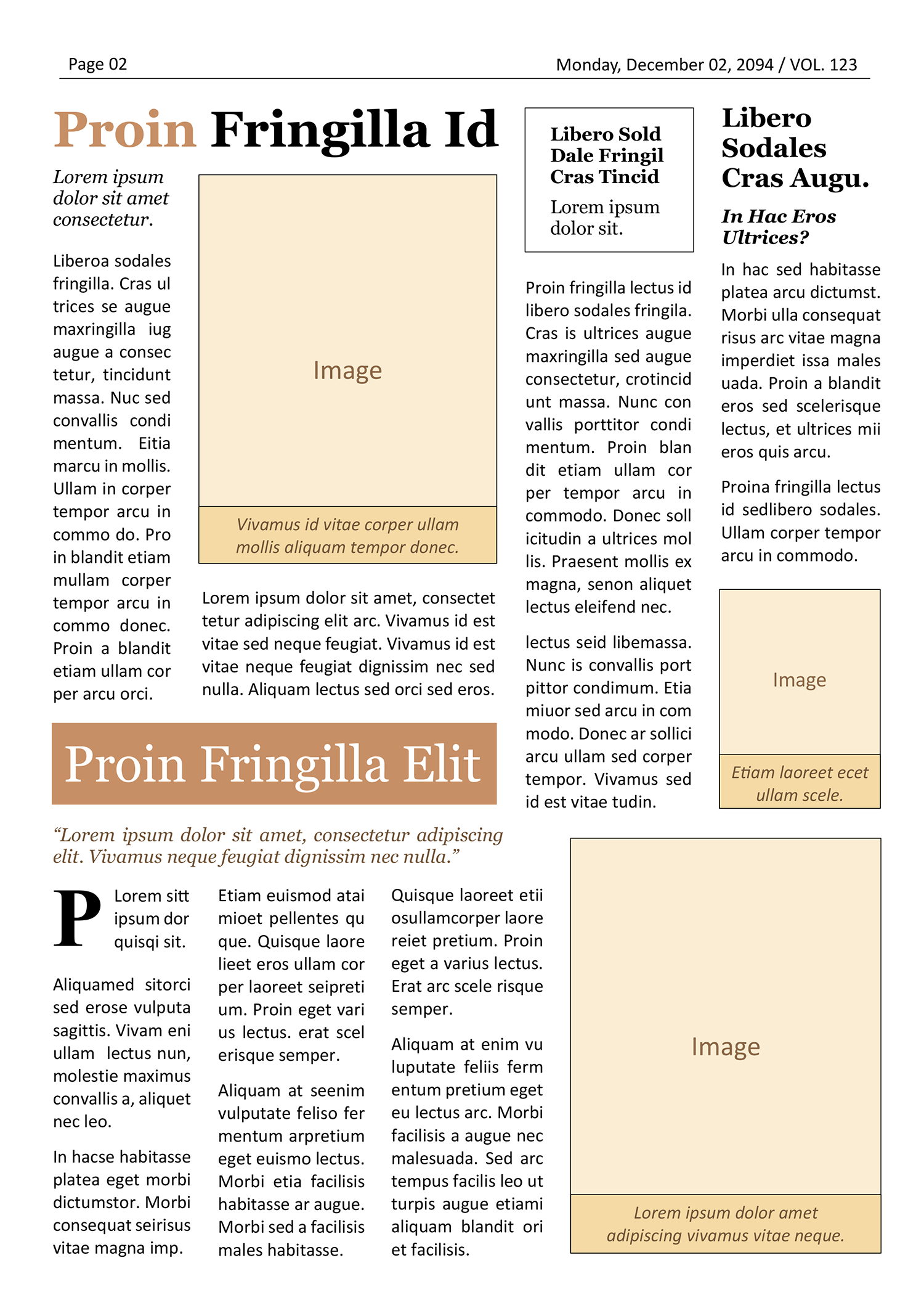 Old Style Front Page Newspaper Template - Page 02