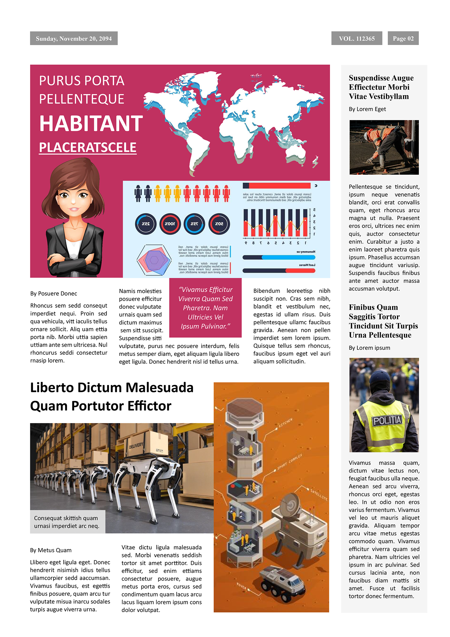 Daily Newspaper Front Page Template - Page 02