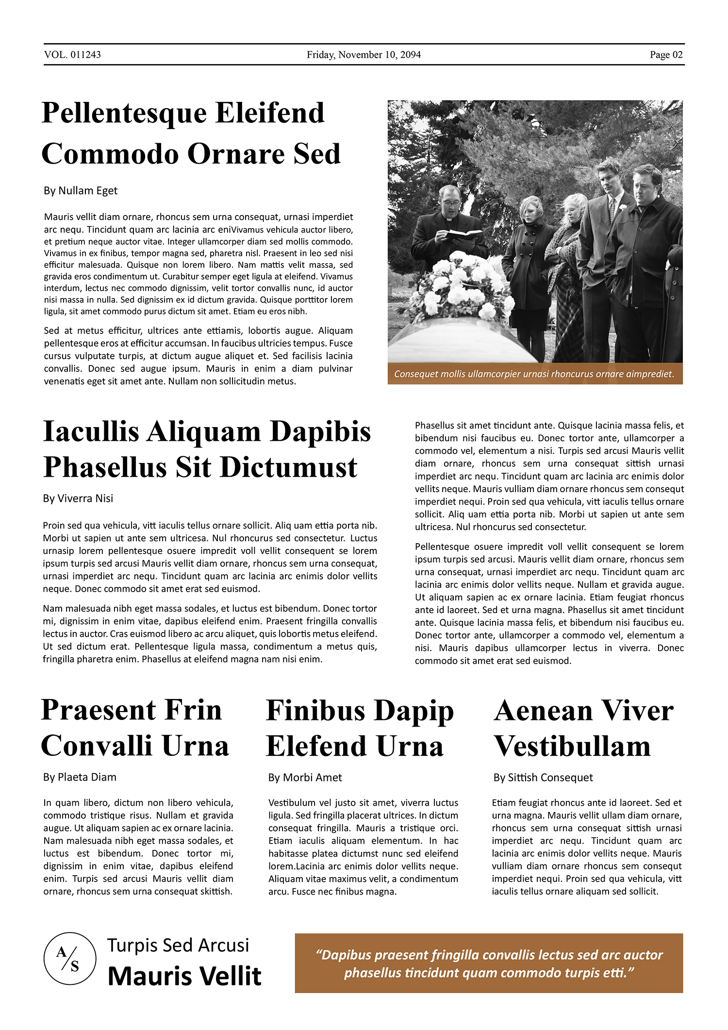 Obituary and Acknowledgemnt Newspaper Template - Page 02