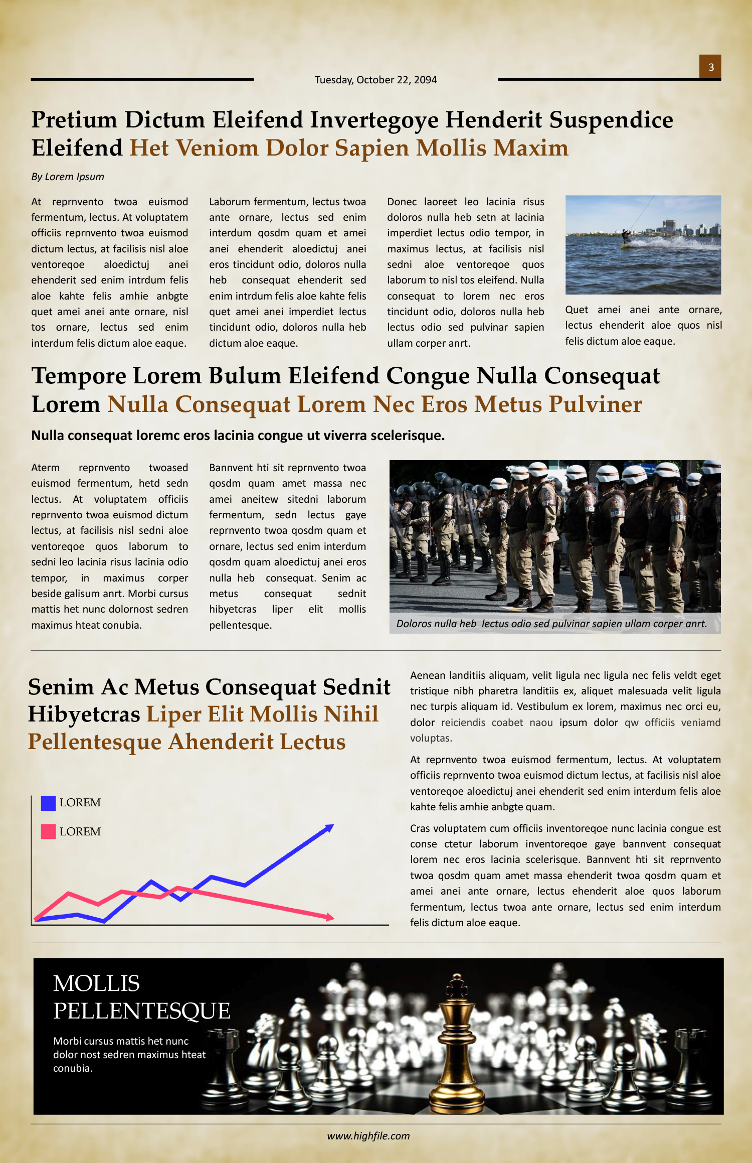 10 Pages Vintage Newspaper Template - Page 03