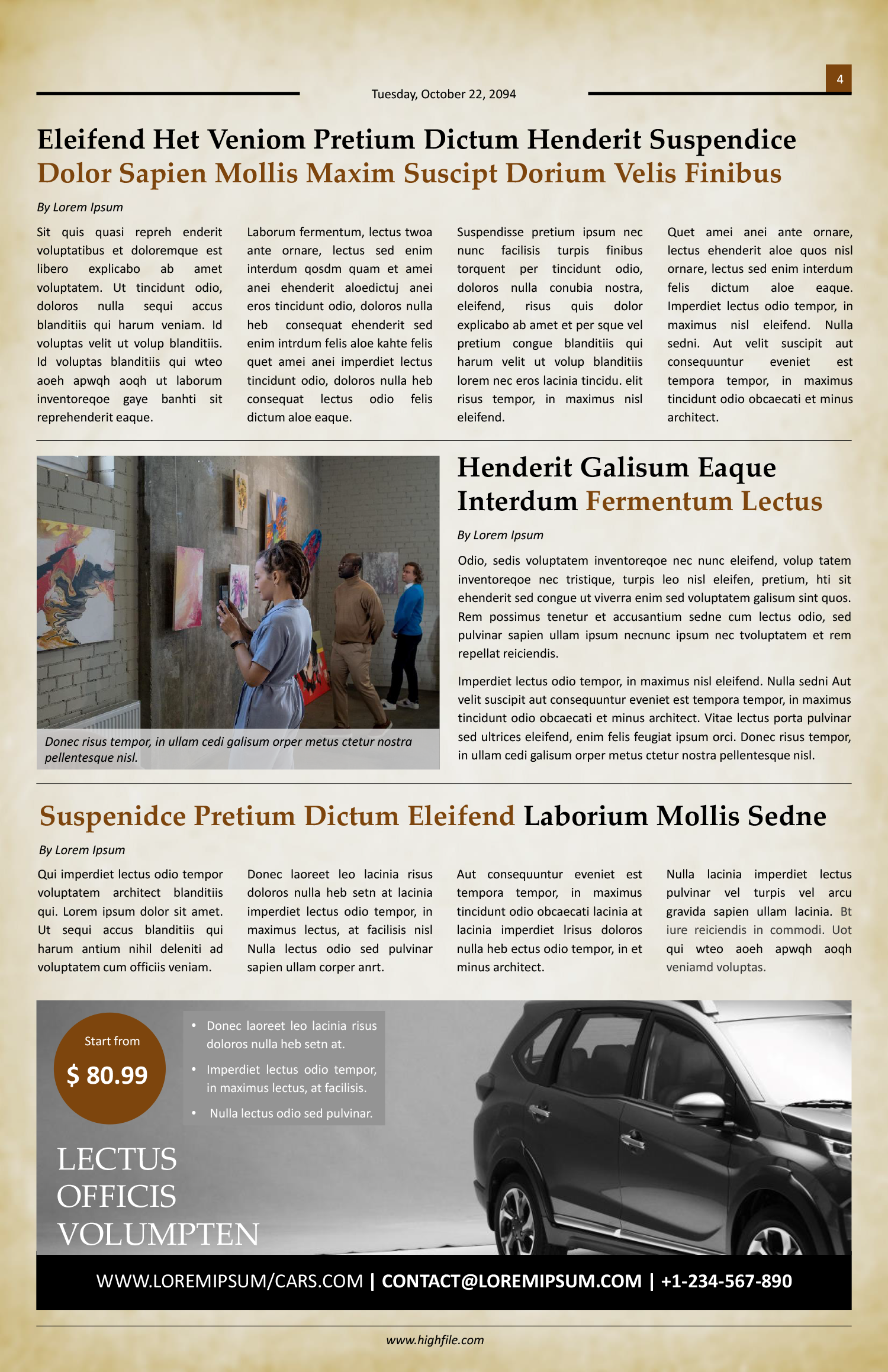 10 Pages Vintage Newspaper Template - Page 04