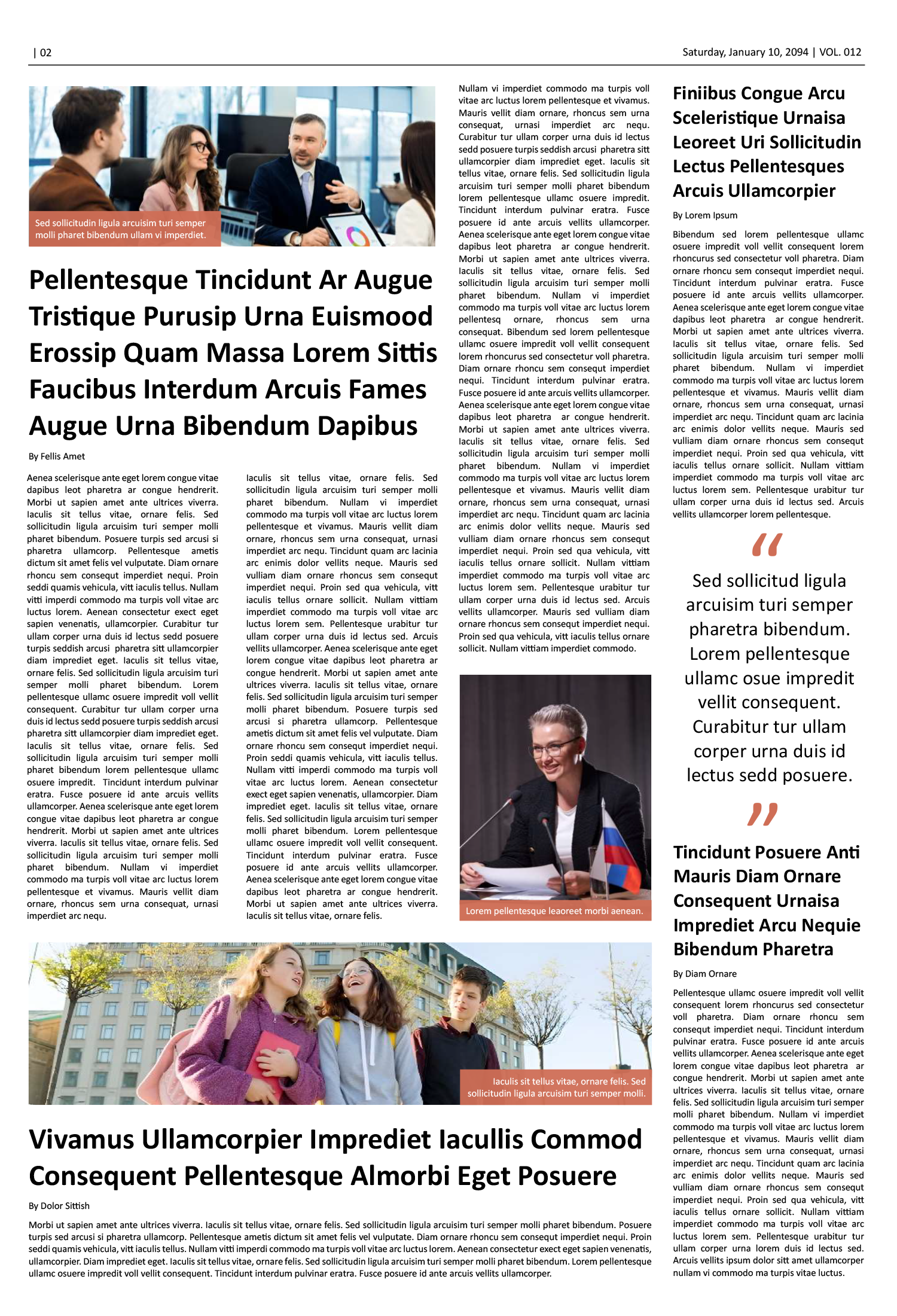 8 Page Classic Newspaper Template - Page 02