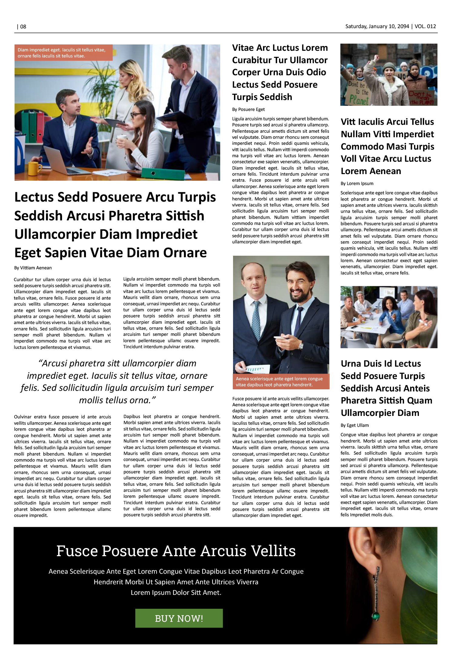8 Page Classic Newspaper Template - Page 08