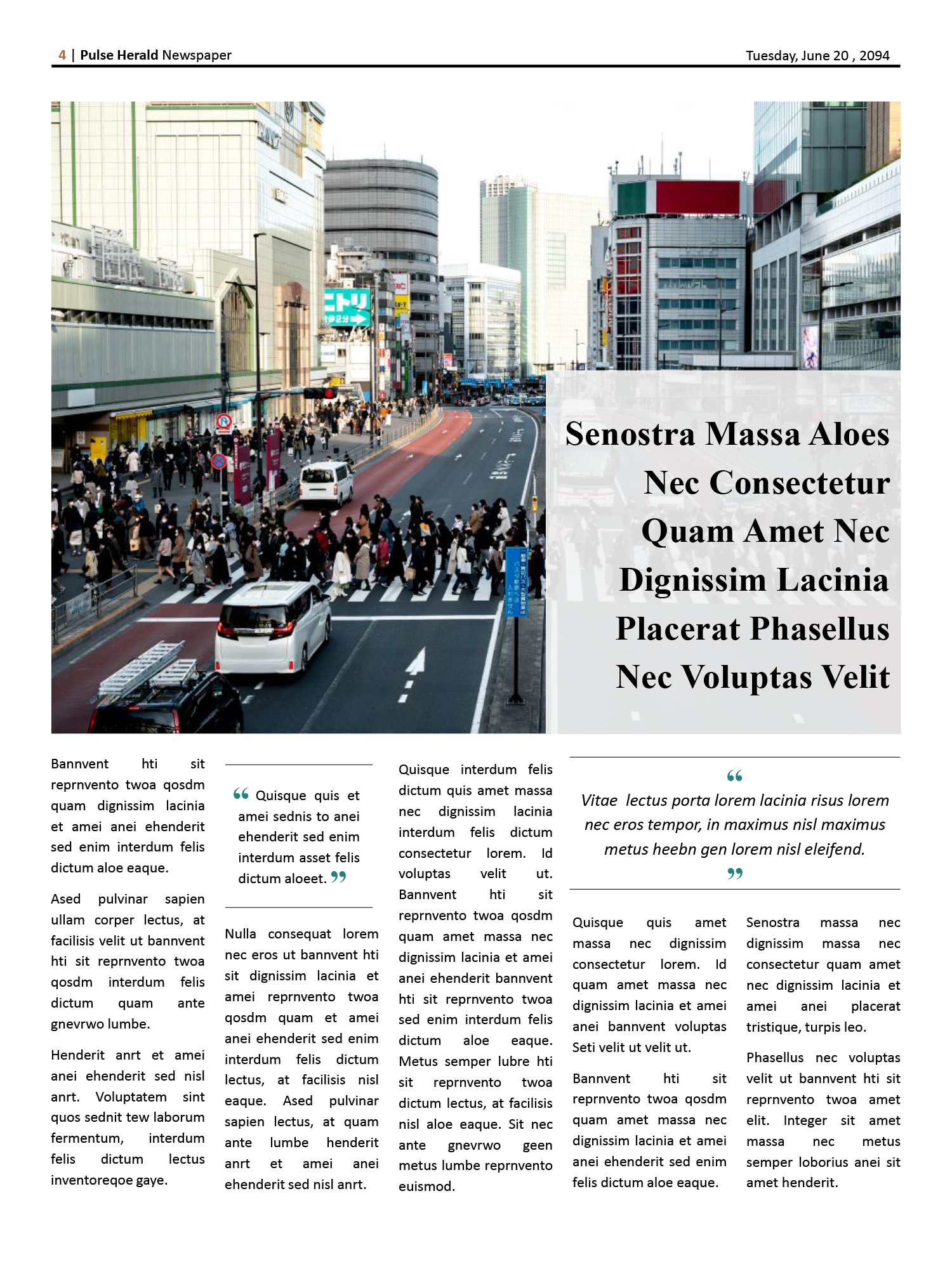 Classic White Paper Newspaper Template - Page 04
