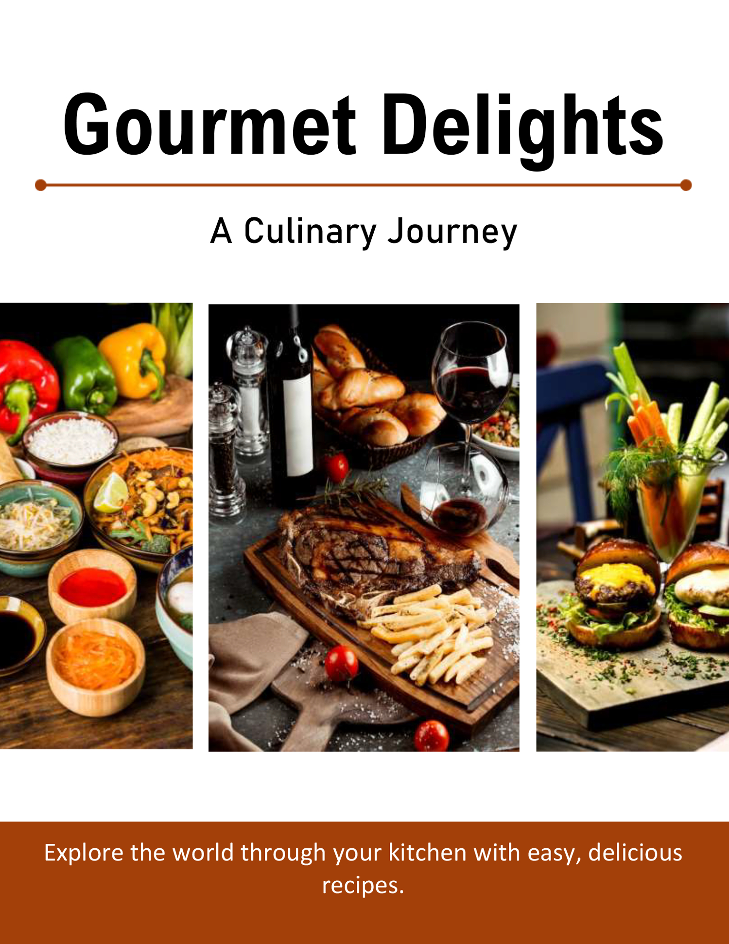 Editable Cookbook Template - Front Page