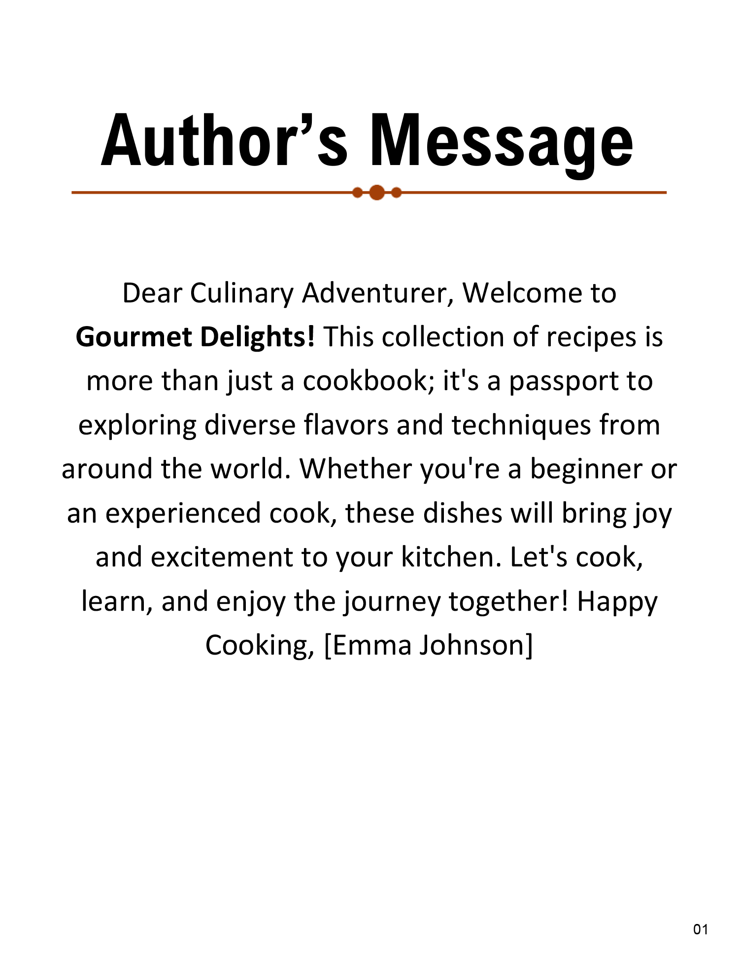 Editable Cookbook Template - Page 03