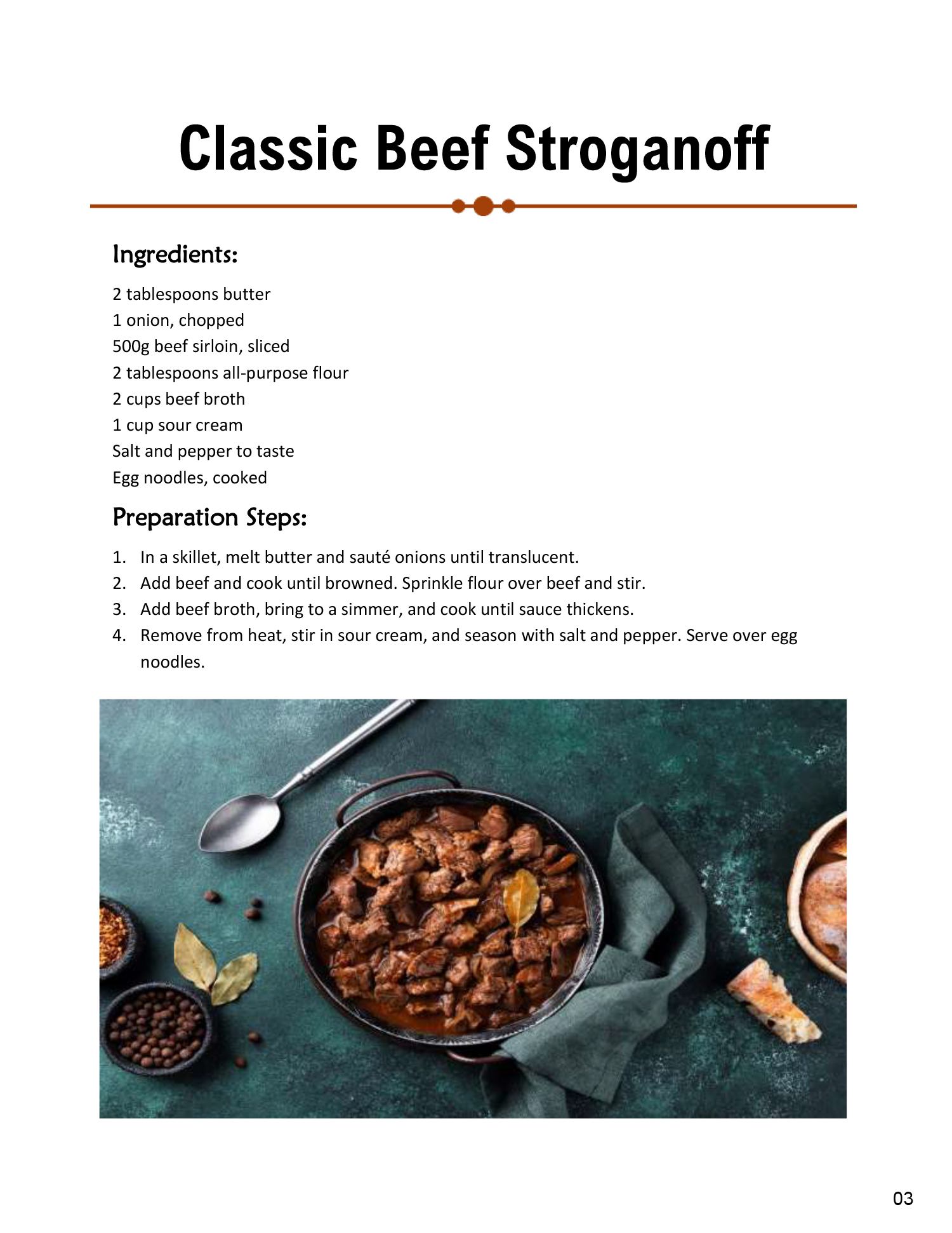 Editable Cookbook Template - Page 05