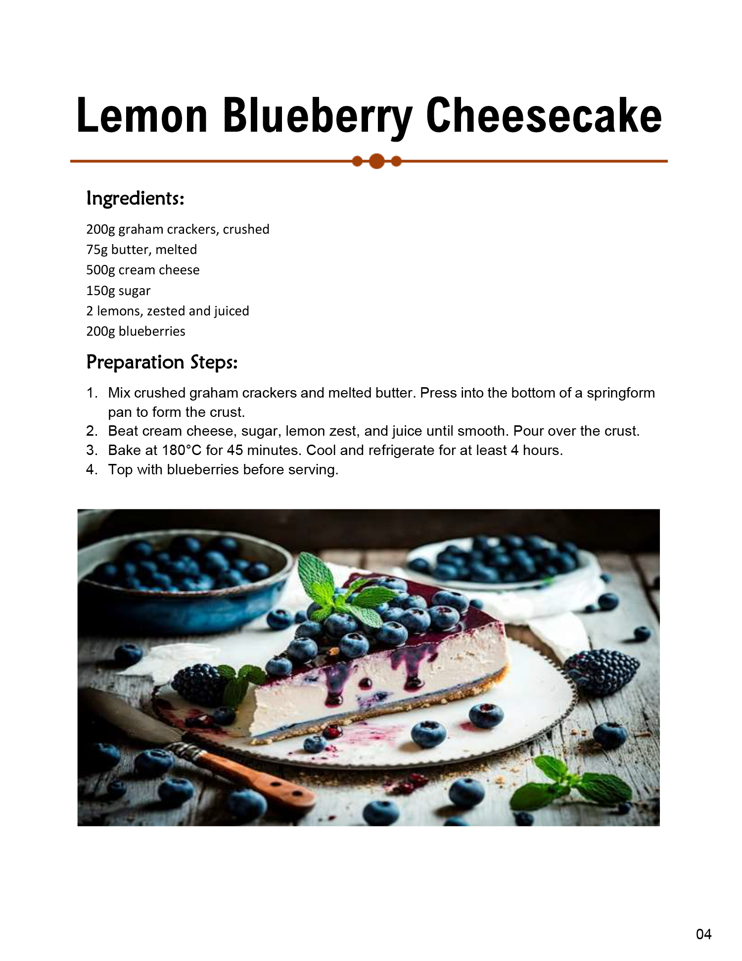 Editable Cookbook Template - Page 06