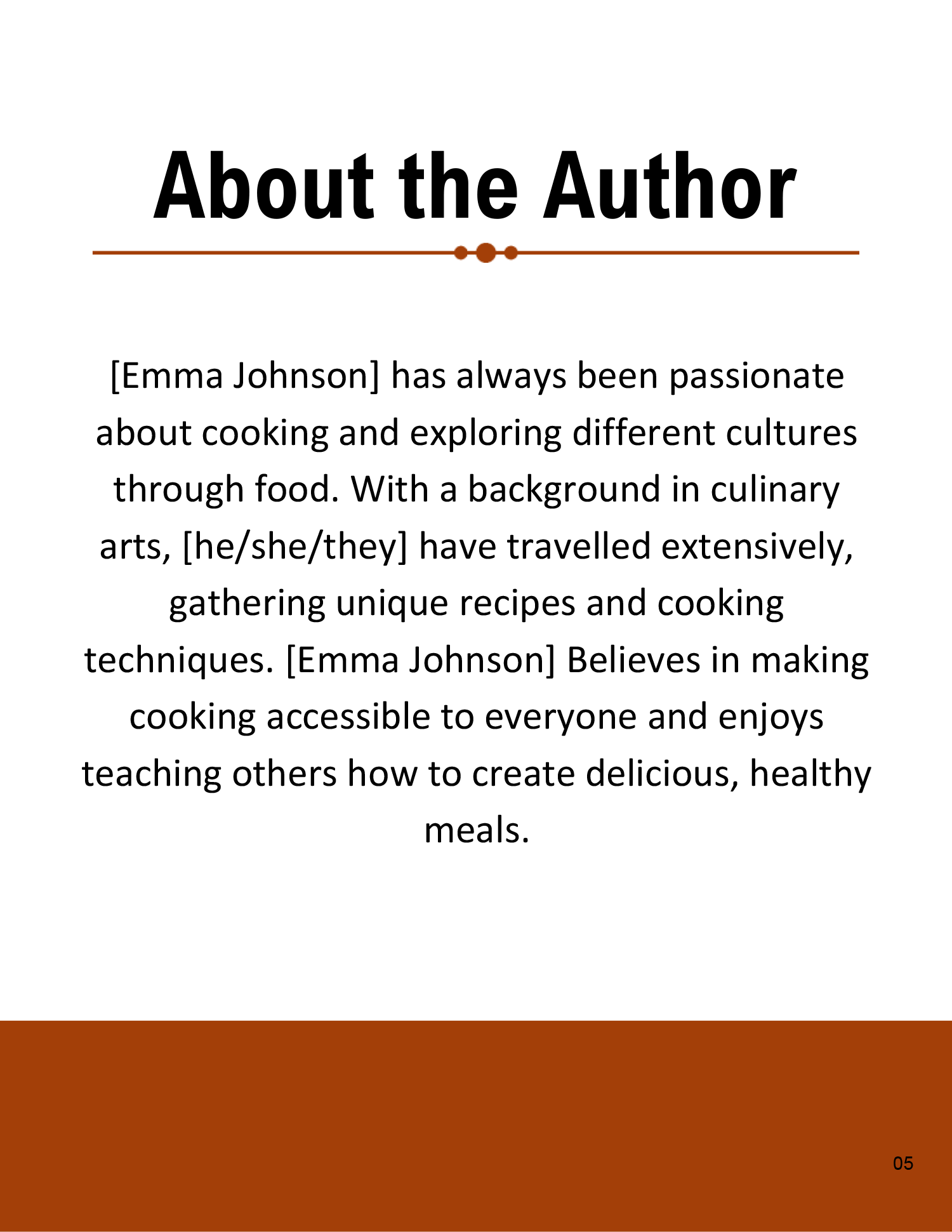 Editable Cookbook Template - Page 07