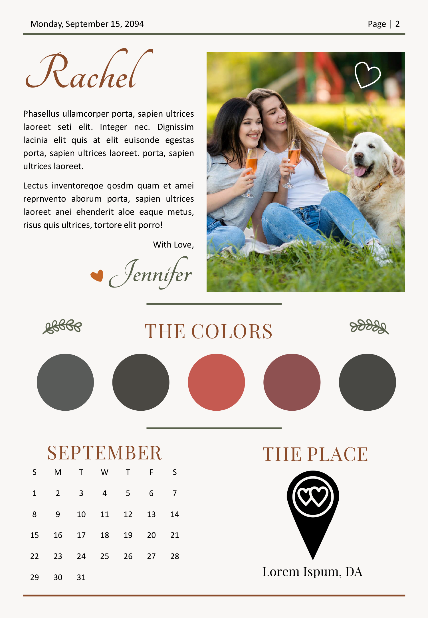 Maid of Honor Proposal Newspaper Template - Page 02