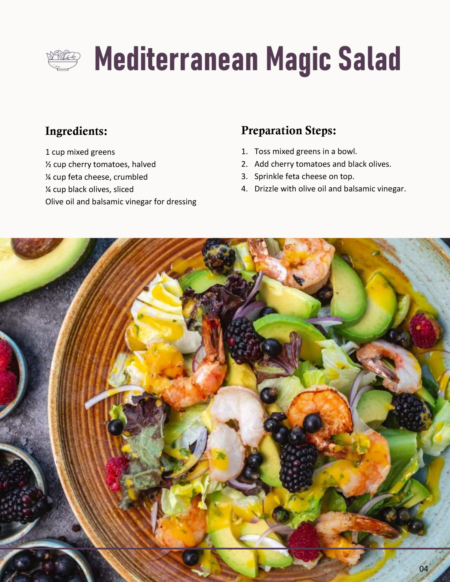 Recipe Cookbook Template - Page 04