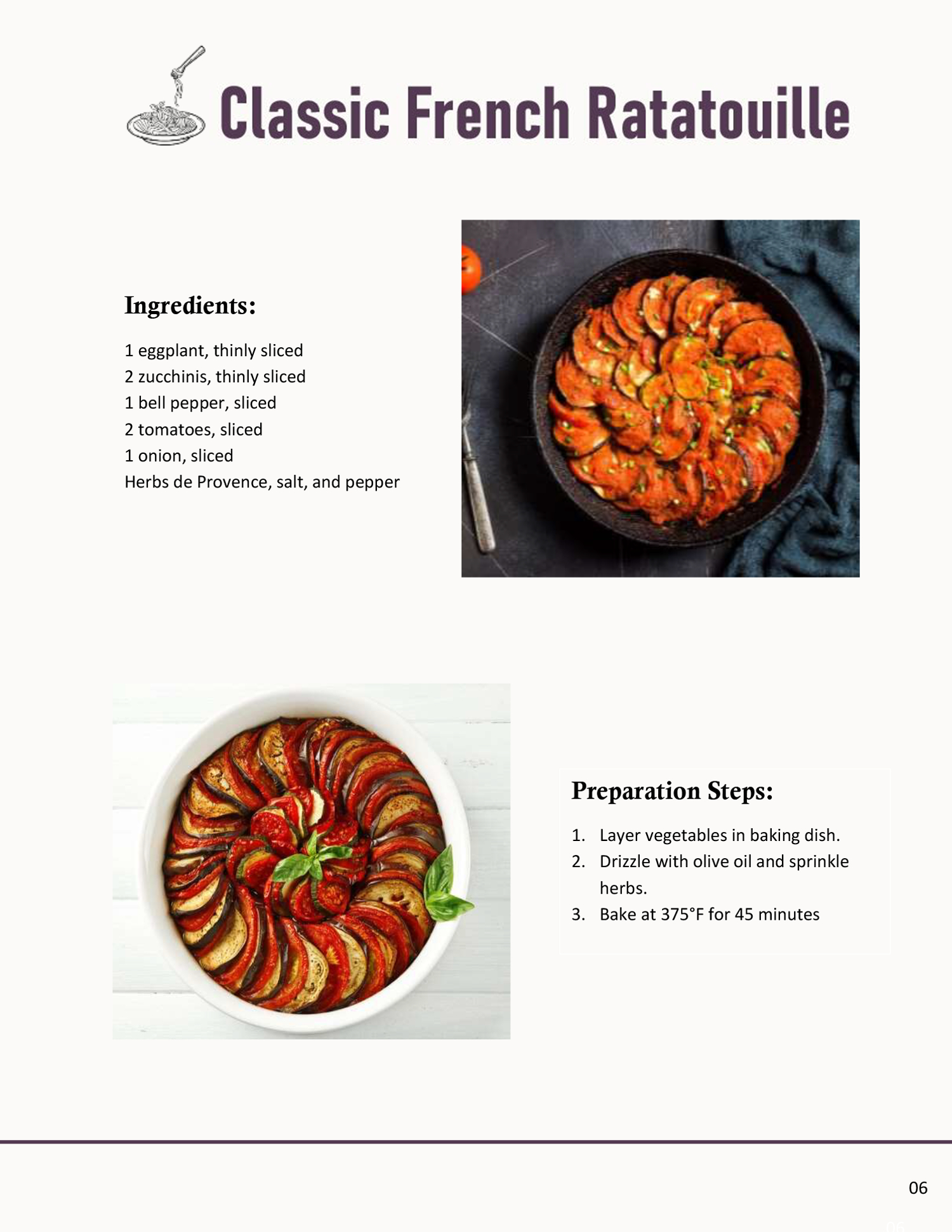 Recipe Cookbook Template - Page 06