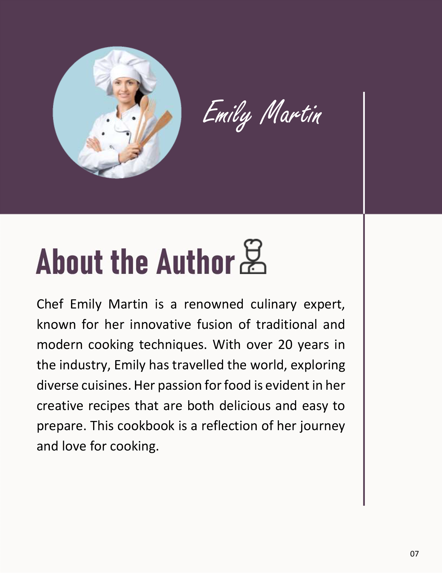 Recipe Cookbook Template - Page 07